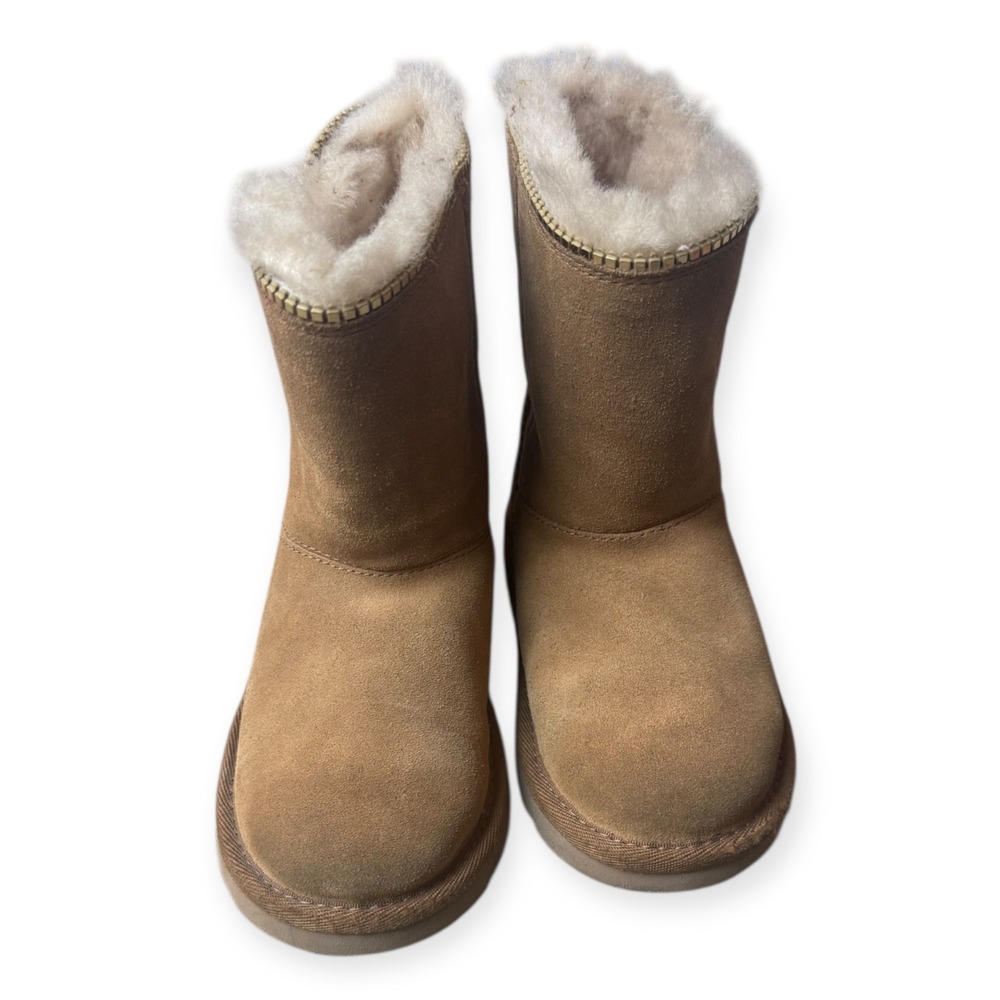UGG Girls Florence Chestnut Zipper Boots Size 10 Kids - Picture 2 of 7